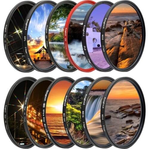 KnightX FLD UV CPL polarizer ND Star Camera Lens Filter For canon sony nikon 52mm 58mm 67mm photo d5500 2000d 1200d 60d 50d set
