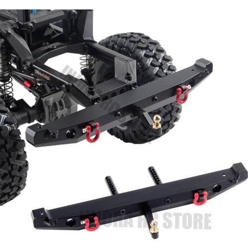 INJORA Metal Rear Bumper with LED Light for 1:10 RC Crawler Car Axial SCX10 90046 90047 Upgrade Parts