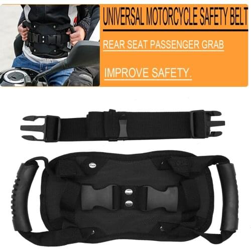 Motorcycle Scooters Safety Belt Rear Seat Passenger Grip Grab Handle Non-Slip Strap Universal Motorcycle Seat Strap For Children