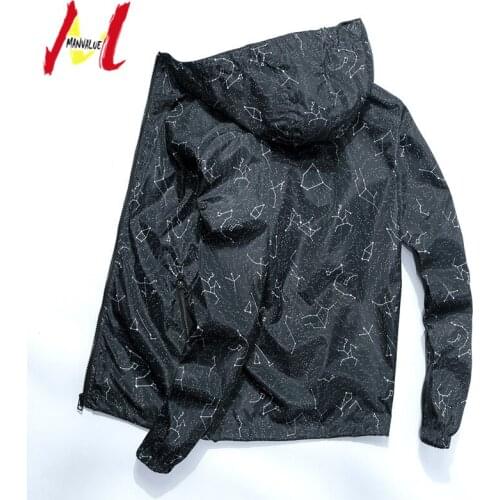 MANVALUE Mens Thin Coats Students Class Hooded Uniform Spring and Autumn Trend Fashionable Tops Mens Jackets Plus Size M-7XL