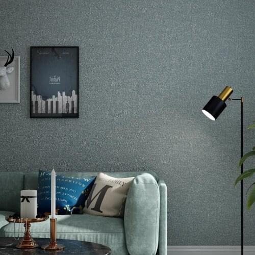 Nordic Modern Wallpaper Plain Solid Color Thick Non-woven Wallpaper Living Room Decoration Bedroom Room TV Background Wallpaper