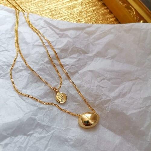 New Trendy Necklace Fashion Personality Clavicle Chain Double Simple Temperament Necklace Banquet Birthday Gift