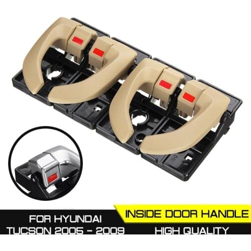 4pcs Car Interior Door Handle Inside Inner Door knob For Hyundai Tucson 2005 2006 2007 2008 2009