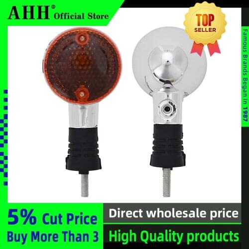 AHH Motorcycle Rear Turn Signal Light Indicator W/ Rubber Bracket for honda CA250 steed400 CMX250 Magna 250 750 shadow 400