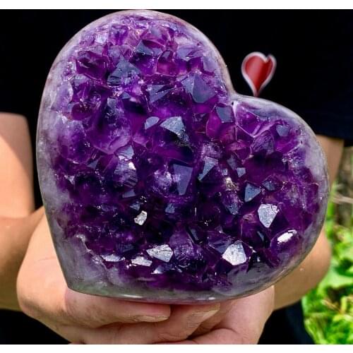 1.9 Lb natural amethyst cave quartz cluster crystal specimen healing