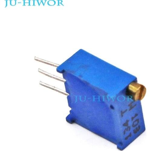 50pcs/lot) 3296 103 10K Ohms potentiometer 3296W Trimming Potentiometer Variable Resistor
