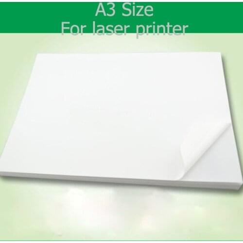 50 Sheets Good Printing Quality Waterproof A3 Blank White Vinyl Sticker Label Paper For Laser Printer
