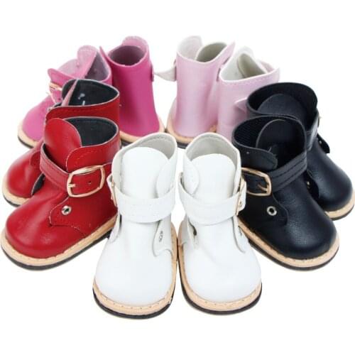 Fashion Cute Boots Flat Heel 5 Colour Doll Shoes for 18 Inch Puppet Doll Baby Girl DIY Toy Dress up Accessories
