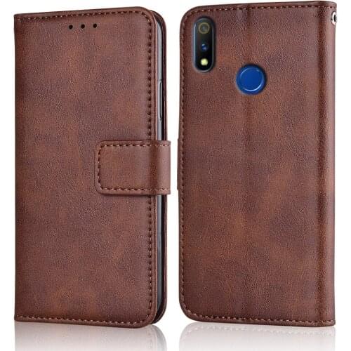 Realme 3 Case Slim Leather Flip Cover for Realme 3 Case Wallet Magnetic Case For Realme 3i Back Cover
