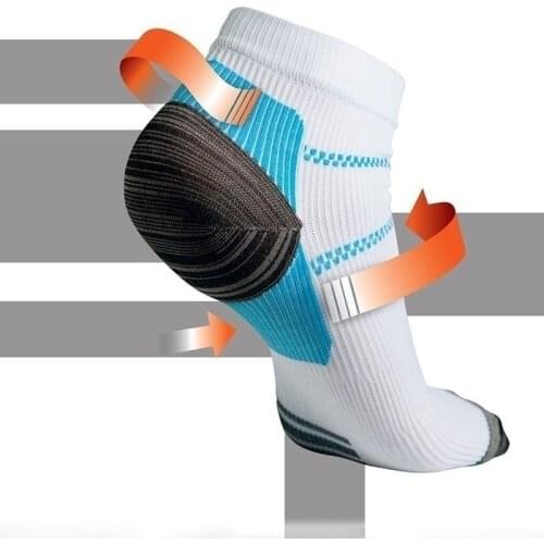 1 Pair New Miracle Foot Compression Sock Anti-Fatigue Plantar Fasciitis Heel Spurs Pain Sock For Men Women