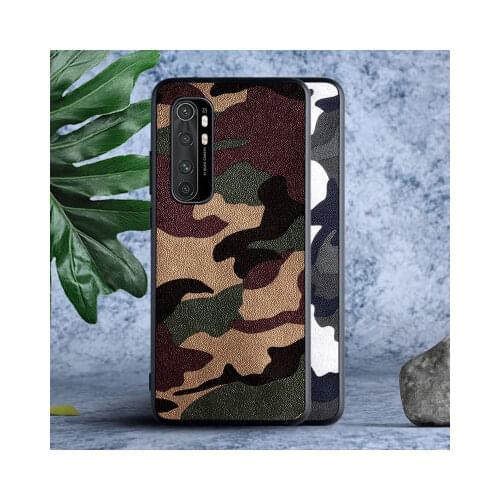For Xiaomi Note 10 Lite Note 10 Pro Case PU leather+TPU Camouflage protective Back Cover case for xiaomi redmi note 9 Pro Max