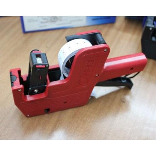 [ Fly Eagle ] Red ,Blue, Yellow Black to choose Price Label Tagging MX-989 6 Digits EOS Price Tag Gun + Rolls Labels + 1Ink