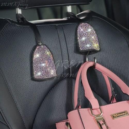 Flexible Flash Bling Auto Car Seat Back Headrest Hook Holder for Bag Coat Purse Organizer