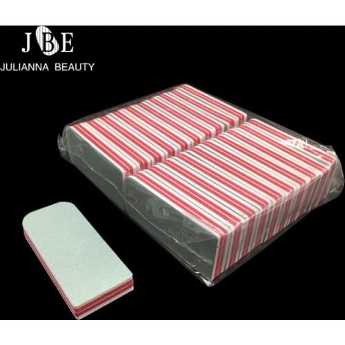 Hot 25pcs/lot Nail Art Double side Nail File Buffer Block Sanding Polish Wholesale Red Rectangular Nail Buffer Block
