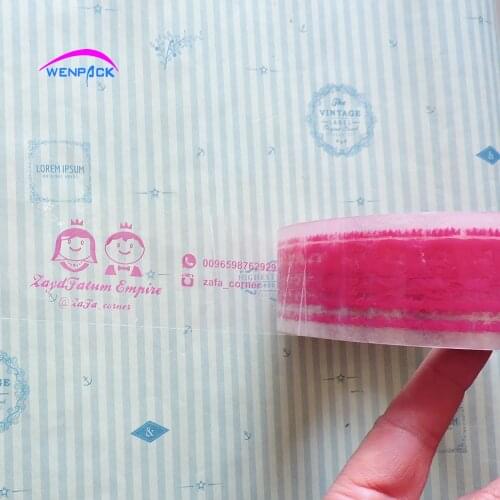 Custom printed logo gift adhesive clear packing sealing tape