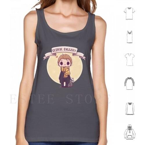 Wizard Boy With Badger Tank Tops Vest Cotton Wizard Boy Badger Badger Art Badger Love Baker Lover Cute Badger Cute Animals