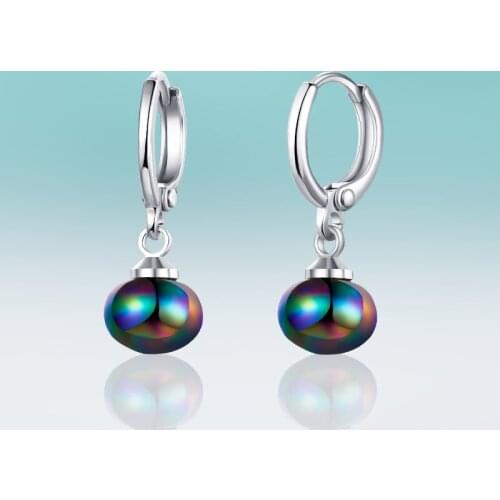 New Delicate Gold Dangle Long Earrings Statement Hanging Colorful Pearl Drop Earrings for Women Jewelry Gift Brincos