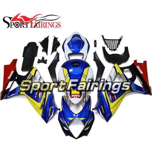 K7/K8 07-08 Cmplete Fairing Kit For Suzuki GSXR1000 K7 K8 Year 2007 2008 ABS Motorcycle Fairings Blue Yellow White Bodywork Hull
