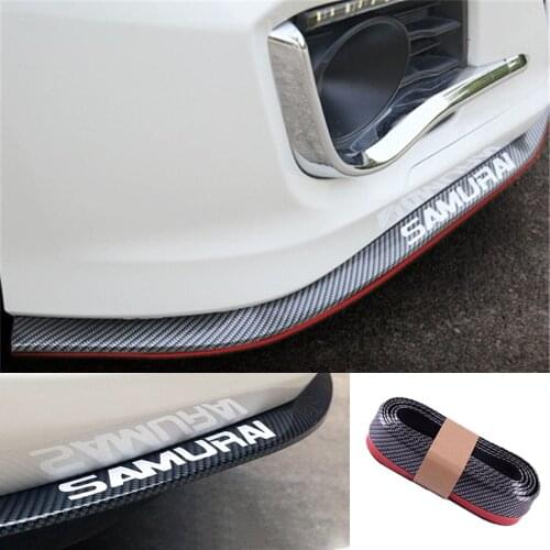 Car Front Bumper Protectors Lip Bumper Auto Tunning Splitter Body Spoiler Rubber Strip Carbon Fiber Skirt Trim Car Styling
