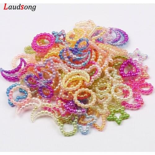 100Pcs Various Shape Multicolor Spacer Beads Acrylic Loose Beads For Jewelry Making Diy Fashion Necklace Bracelets Decoration