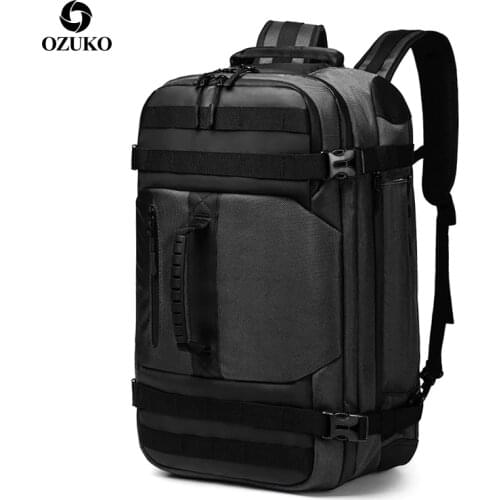OZUKO New Man Backpack Multifunction 15.6 inch Laptop Men Backpacks Large Capacity Fashion Male Mochila Waterproof Travel Bags