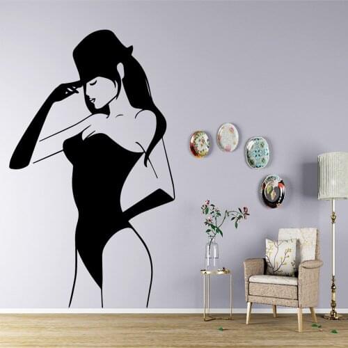 Sexy Laddy Wall Art Sticker Modern Wall Decals Quotes Vinyls Stickers For Living Rooms Diy Home Decor Wall Decoration Murals