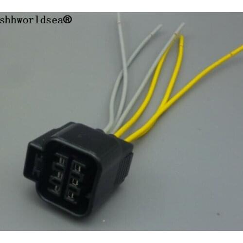 Shhworldsea 6 Pin PB625-06027 Female Male Automotive Waterproof Plastic Electronic Housing auto Connector Plug