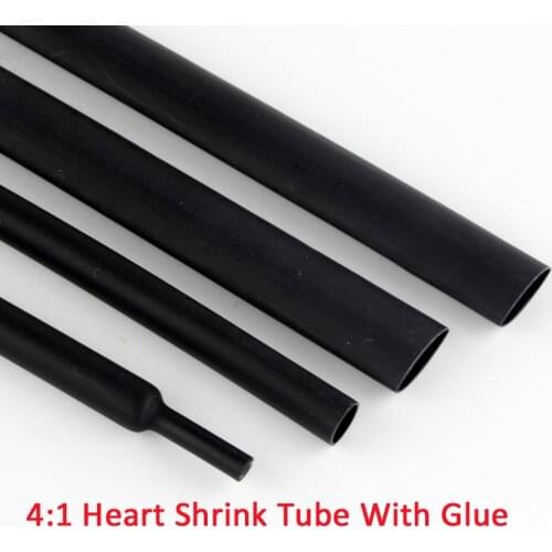 1Meter 4/6/8/12/16/18MM 4:1 ratio B Heat Shrink Tube with Glue Dual Wall Adhesive Lined Tubing Sleeve Wrap Wire Cable kit