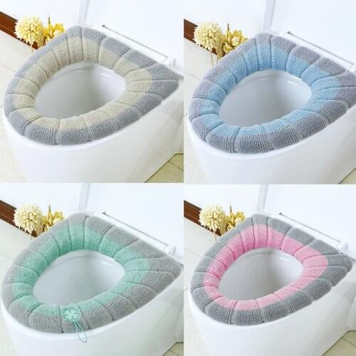 Universal Warm Soft Washable Toilet Seat Cover Mat Set for Home Decoration Closestool Mat Seat Case Toilet Lid Cover Accessories
