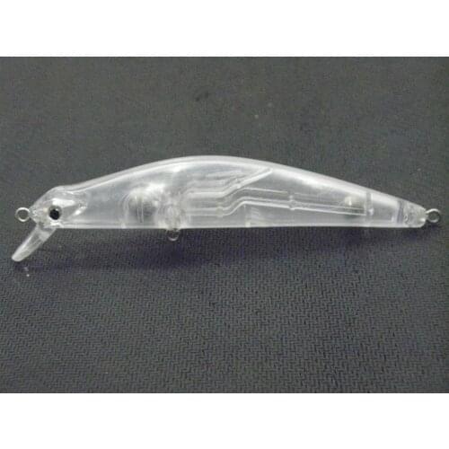 WLure 11cm Length Subsurface Wide Wobble Minnow Unpainted Fishing Lure Rattlesnake Design Quantity 10 per Lot UPM630