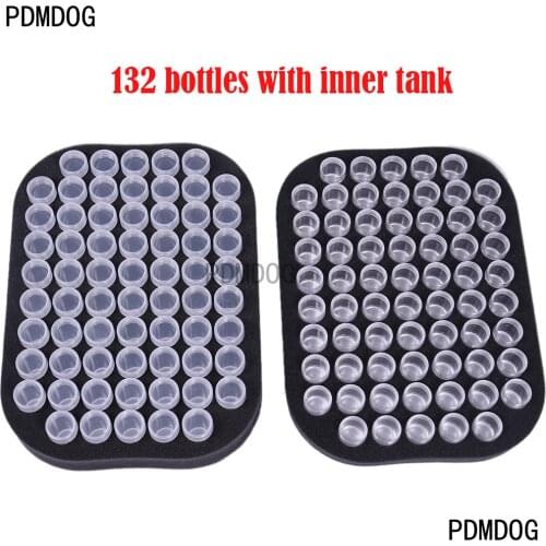 132 slot foam with bottle Diamond Painting Cross Stitch Accessories Tool Container Storage 5D Embroidery Mosaic Gift For case