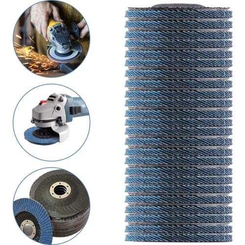 20Pcs 4.5in Angle Grinder Flap Discs 4.5'' X 7/8'' Premium Zirconia Alumina Abrasive Sanding Grinding Wheel