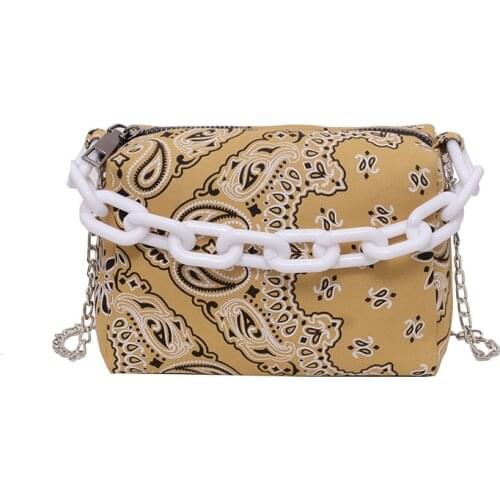2021 Canvas Dumpling Bags Bandana Print Hobo Purse Handbag For Women