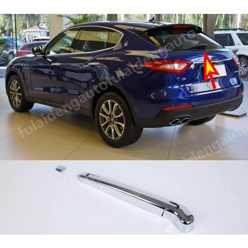 4pcs For Maserati Levante 2017-2020 ABS Chrome Rear Window Rain Snow Wiper Trim Cover Car accessories