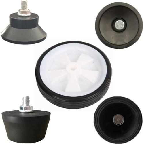 4Pcs Air Compressor Foot Pad Silent/Anti-vibration Protection Rubber Foot Pad Air Pump Non-slip Wheel Oil-free wheel