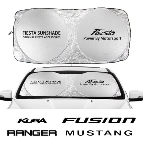Car Windshield Sun Shade Cover For Ford Fiesta Fusion Kuga Ranger Mustang Explorer ST Taurus Auto Accessories Anti UV Reflector