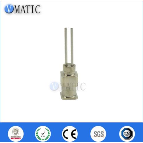 Free Shipping 12PCS 21G Dual Metal Glue Dispensing Needle Tip Liquid Dispenser Needle 1/2 Inch With Two Tips