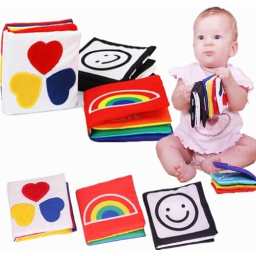 Newborn Baby Toys Baby Rattles Cloth Book Infant Mobile Kids Educational Toys For Baby Handbell Paper BB Sounds Child Cloth Book