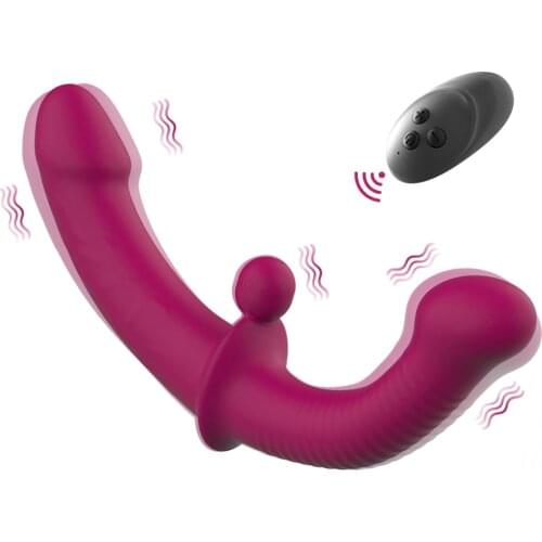 Strapon Dildo Vibrators For Women Double Motor Massage Anal Clitoris Vaginal G Spot Gay Adult Erotic Intimate Sex Toy For Couple