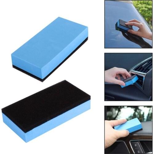 Car Wash Foam Lacquer Coating Sponges Car Maintenance Waxing Sponge For Glass Ceramic Coating Applicator Car Cleaning