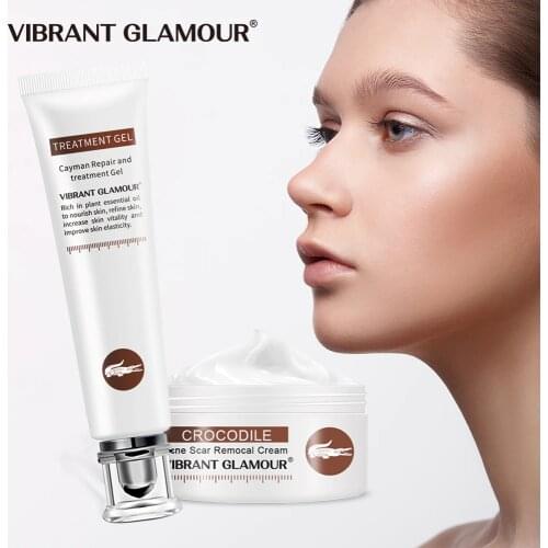 VIBRANT GLAMOUR Crocodile Repair Scar Cream Removal Scar Acne Treatment Marks Deeply Repairs For Face Or Body Skin Care Set