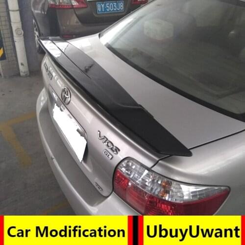 Car Lip Spoiler Universal For All Sedan Car ABS Plasitc Primer Color Rear Trunk Tail Wing For TOYOTA VIOS 2003-2008