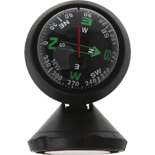 Mini Car Compass Flexible Navigation Dashboard Auto Ball Cup Vehicle Adhesive