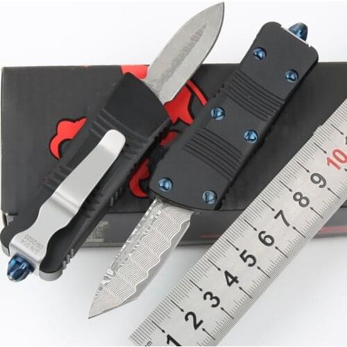 Mini Folding Knife Trood Damascus Balde Window Breaker Tactical Hunting Opening Gift Knives EDC Knfie Pocket Holder CNC