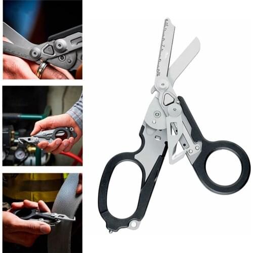 Outdoor Multifunction Raptor Emergency Response Shears Multitool Folding Scissors Mini Portable Tactics Folding Pliers Fishing