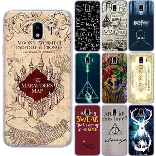 School of Witchcraft and Wizardry Deer Soft TPU Case Cover For Samsung Galaxy J3 J5 J7 2017 J4 J6 Prime J8 2018 J510 J710