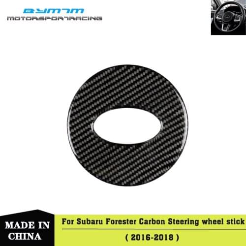 Real Carbon fiber Steering wheel cover Sticker Car accessories For Subaru BRZ 13-17
