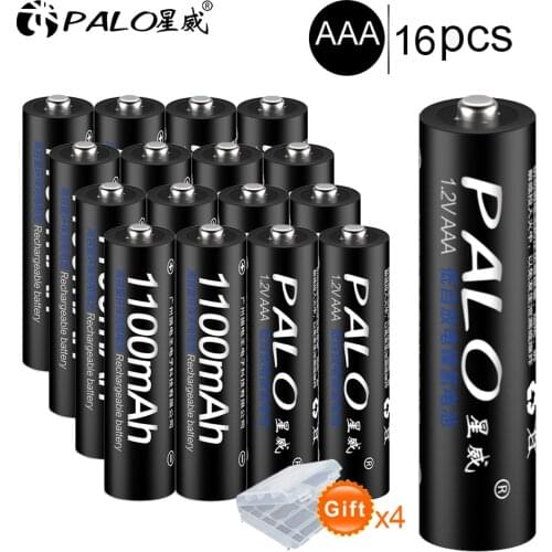 PALO 8/16/32PCS 1.2v AAA 3A NIMH 1100mah AAA Battery Rechargeable aaa Batteria ni-mh batteries battery rechargeable