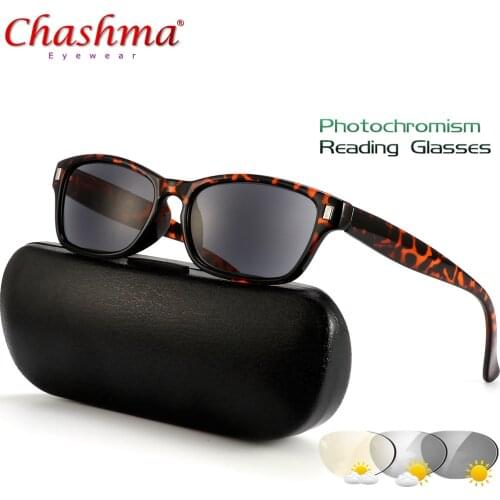 NEW Photochromic Reading Glasses Women Presbyopia Eyeglasses Sunglasses discoloration with diopters 1.0 1.25 1.50 1.75 2.0 2.50