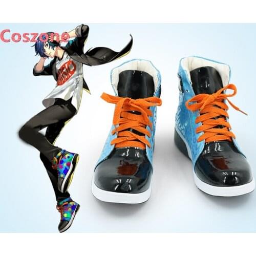 Persona 3 Yuuki Makoto Cosplay Shoes Boots Halloween Carnival Cosplay Costume Accessories